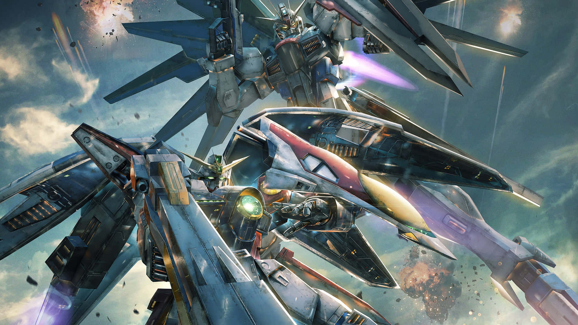 Experience The Epic Action Of Gundam With These Incredible 4k Images Background