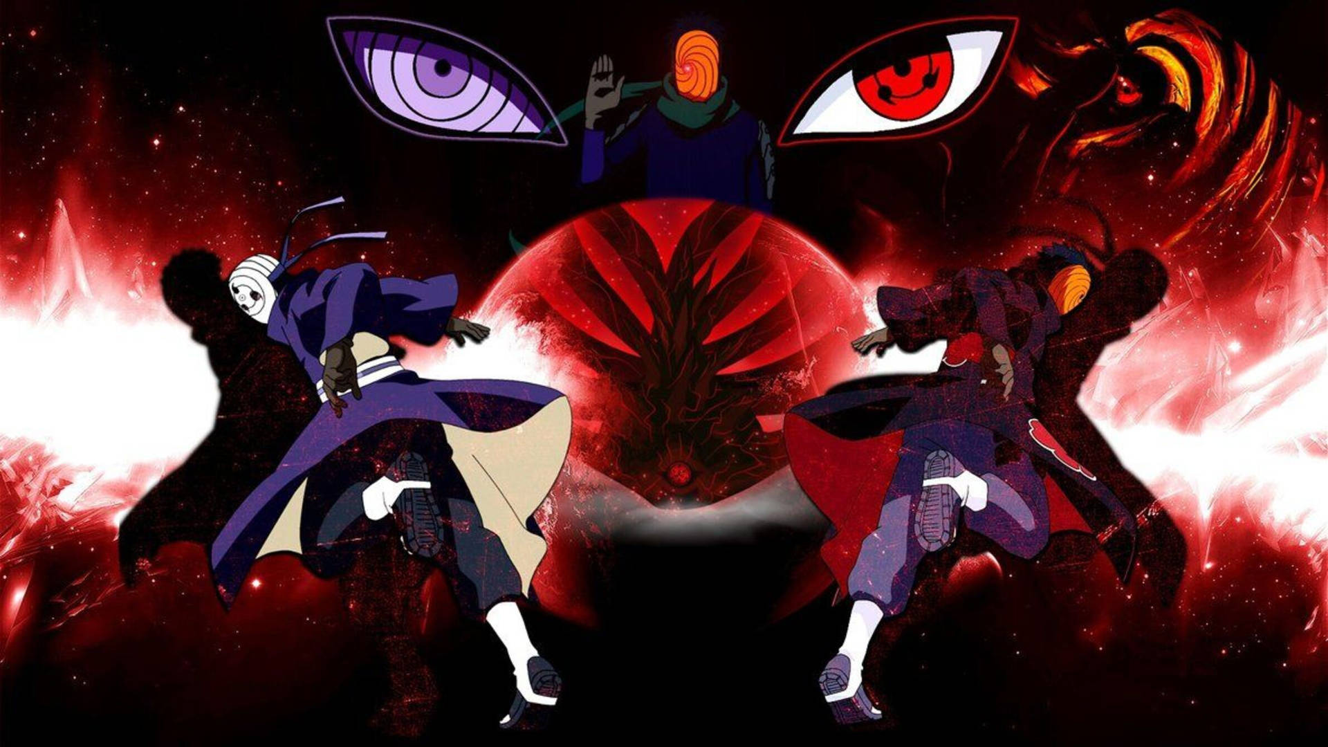 Experience The Epic Adventure Of Obito Background