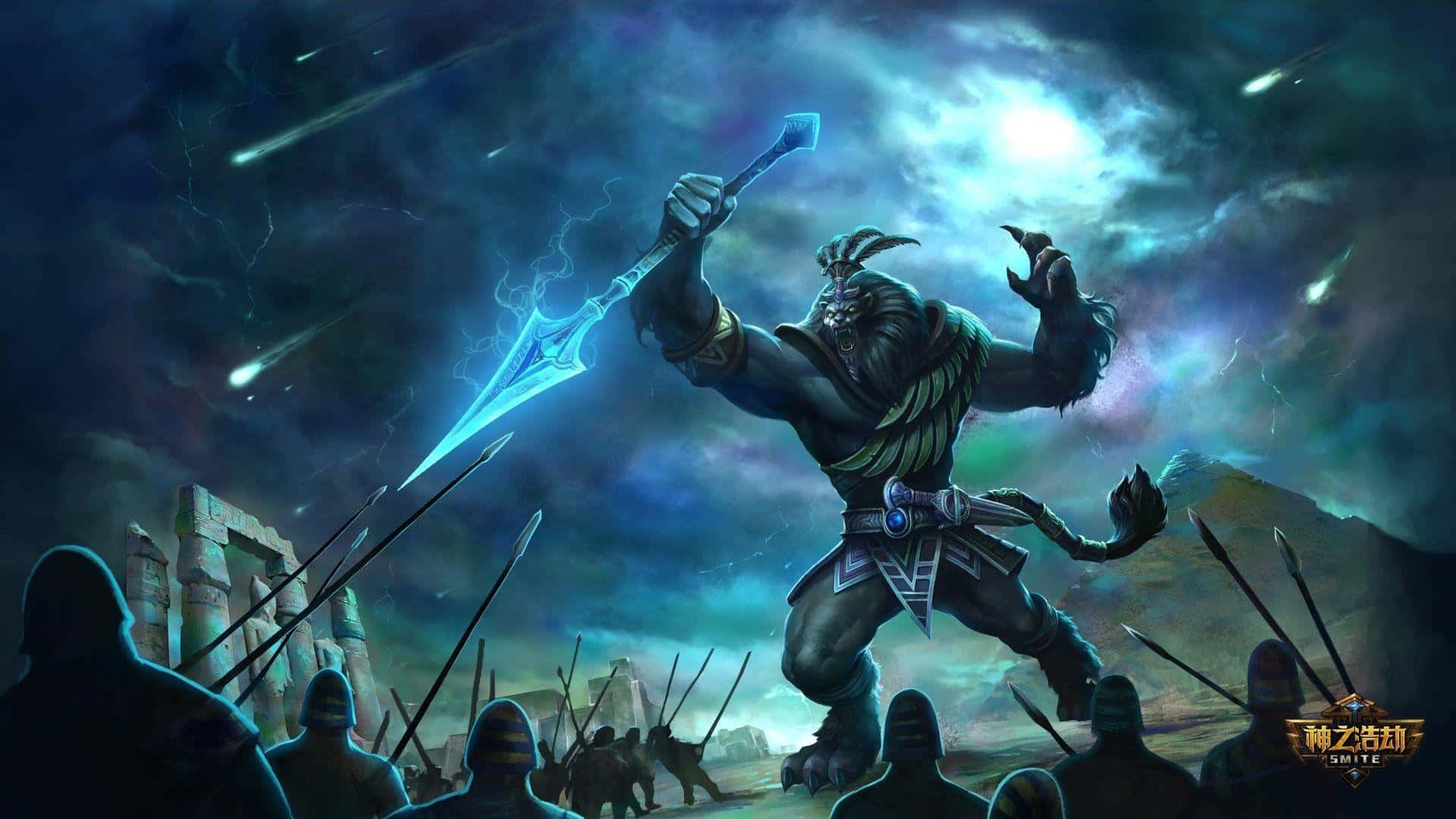 Experience The Epic Battle Between Gods And Mortals In Smite Background