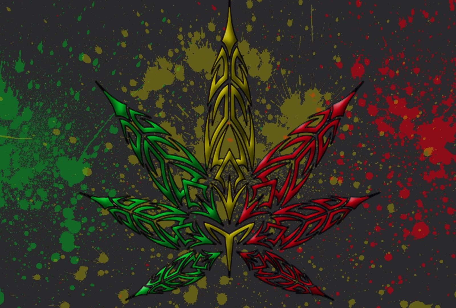 Experience The Euphoric Effects Of Psychedelic Weed Background