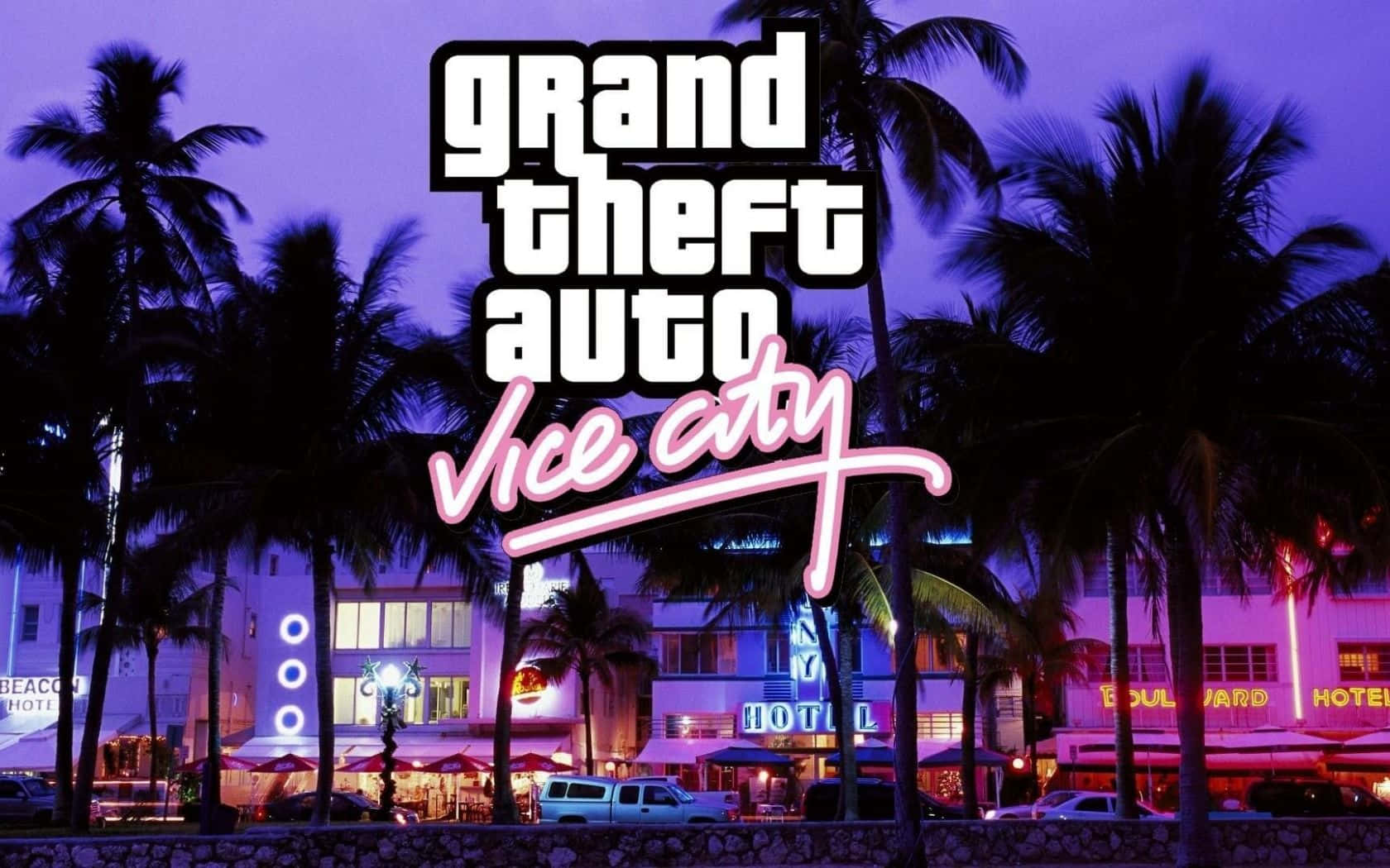 Experience The Exhilarating Life Of Crime In Grand Theft Auto Vice City Background
