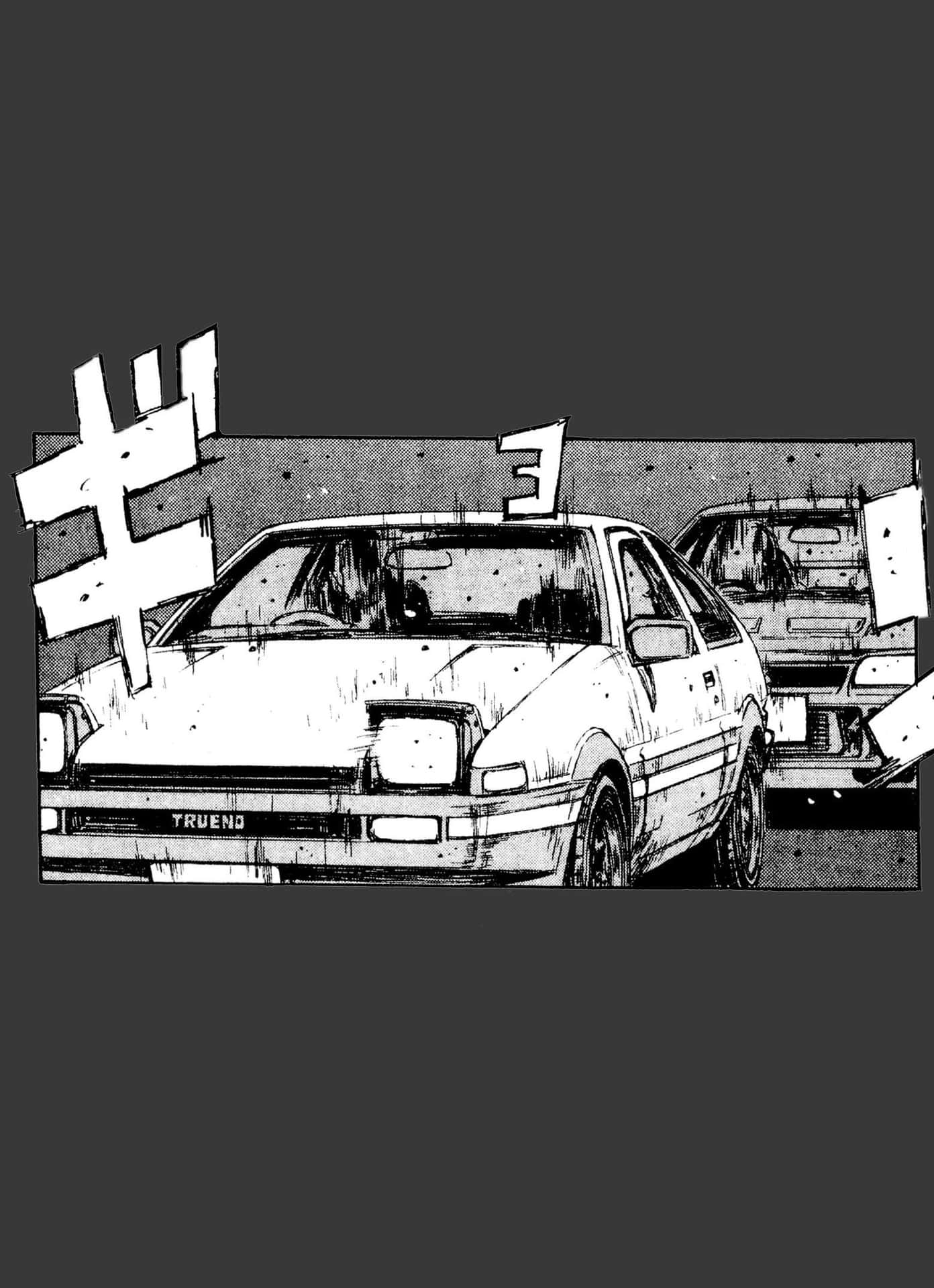 Experience The Exhilaration Of Speed With Initial D Phone Background