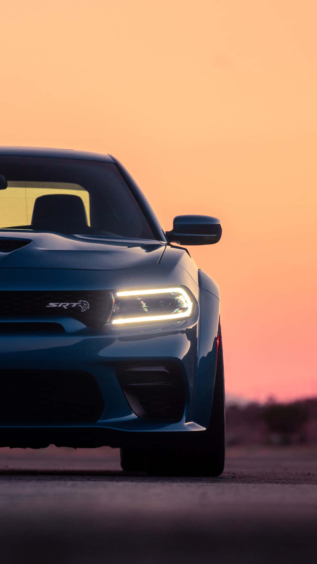 Experience The Full Power Of The Hellcat Iphone Background
