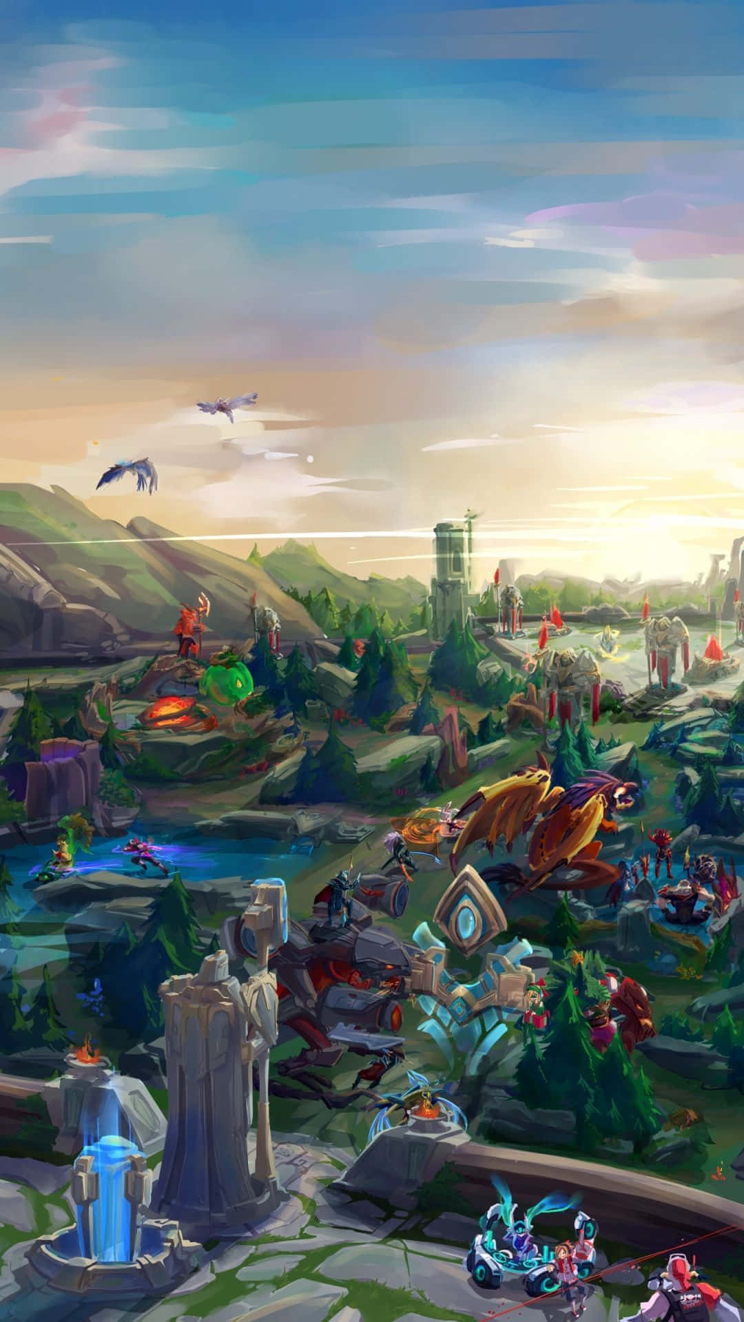 Experience The Full Thrill Of League Of Legends On The Go, With Your Phone Background