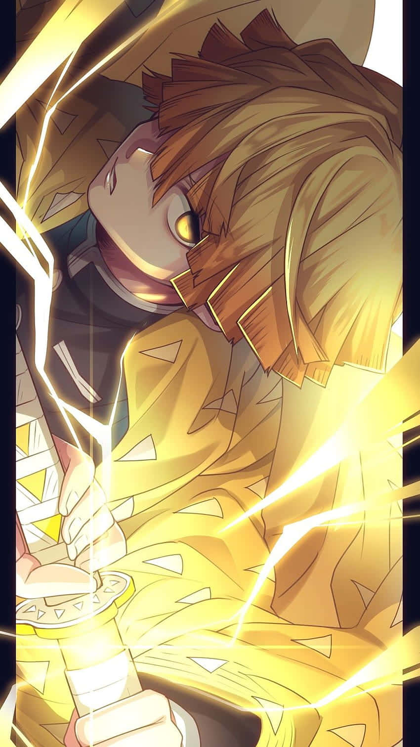 Experience The Future Of Mobile With Zenitsu Phone Background