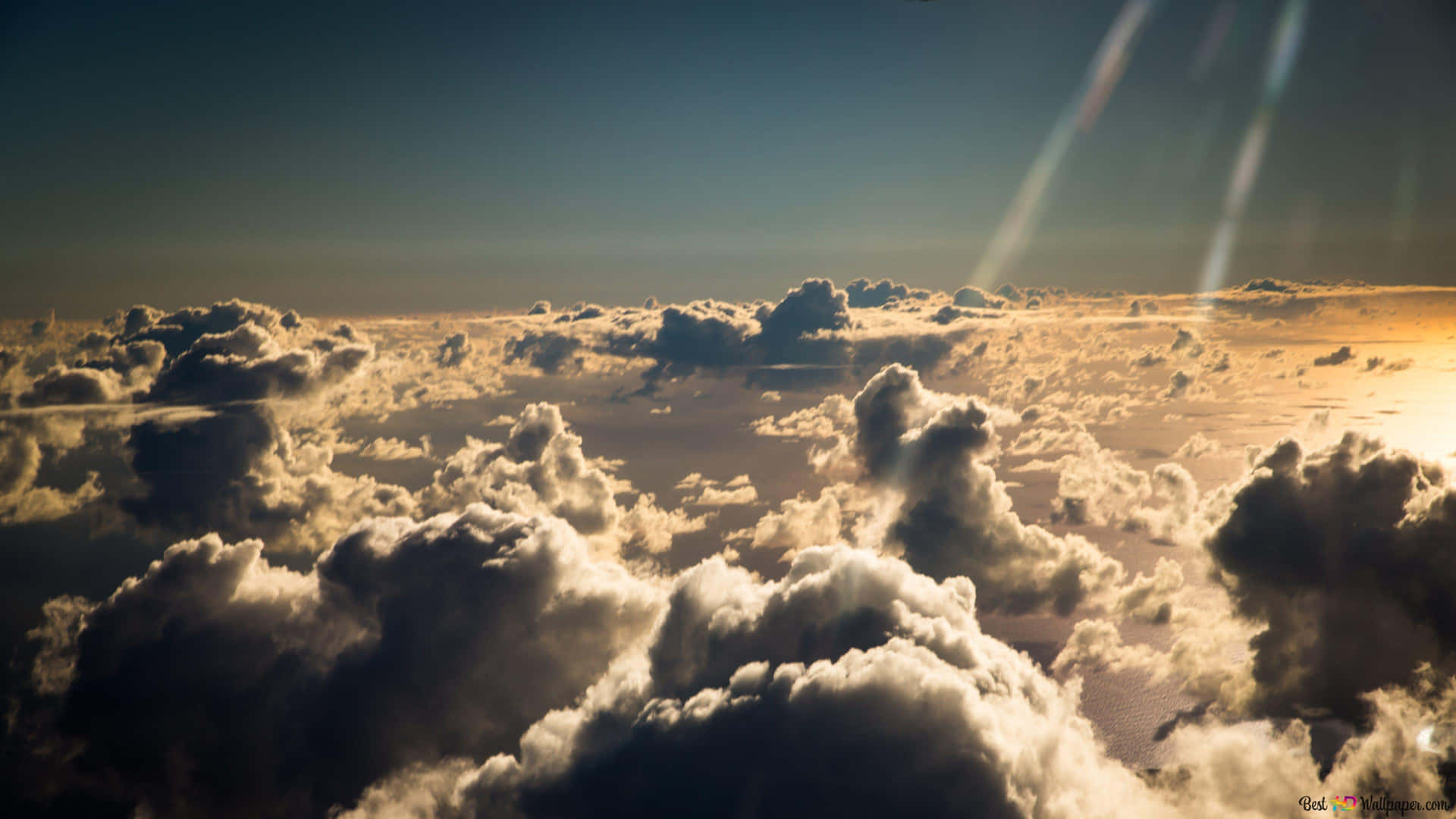 Experience The Height Of Relaxation In The Clouds - Cloud 9 Background