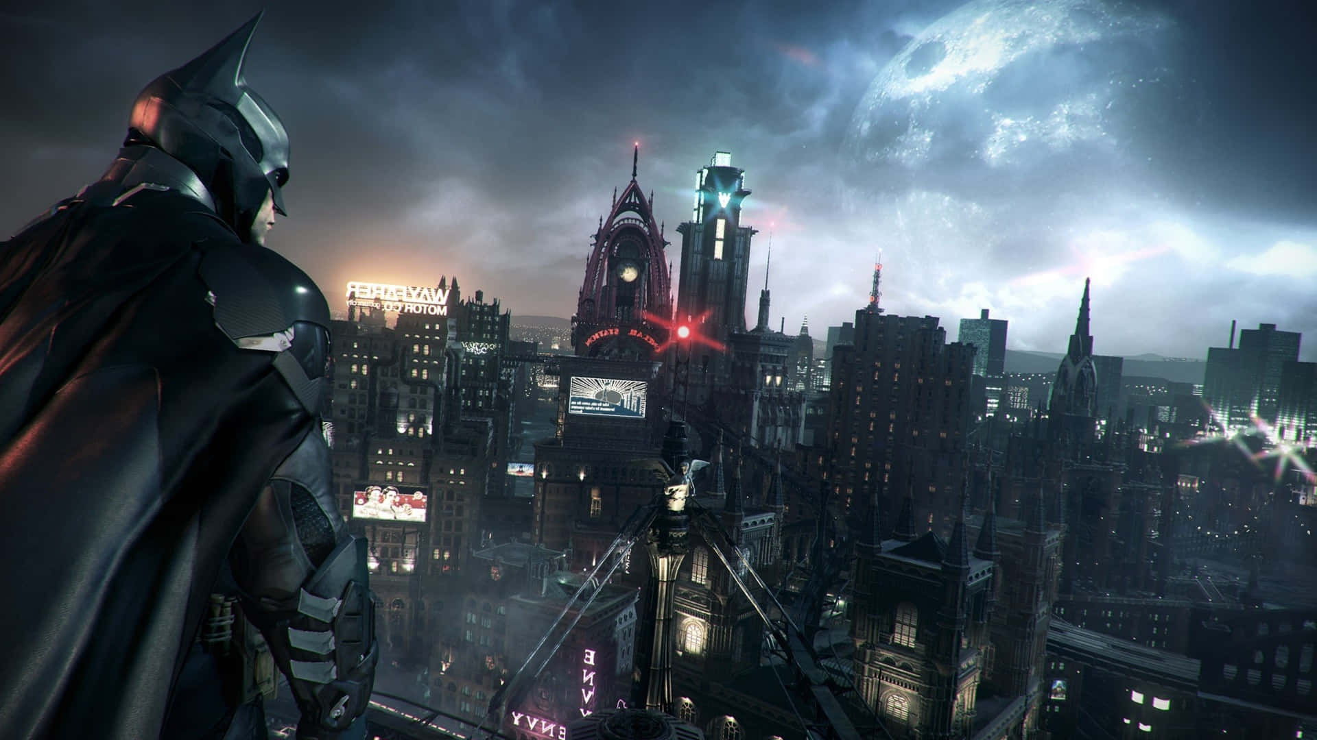 Experience The Hustle And Bustle Of Gotham City Background