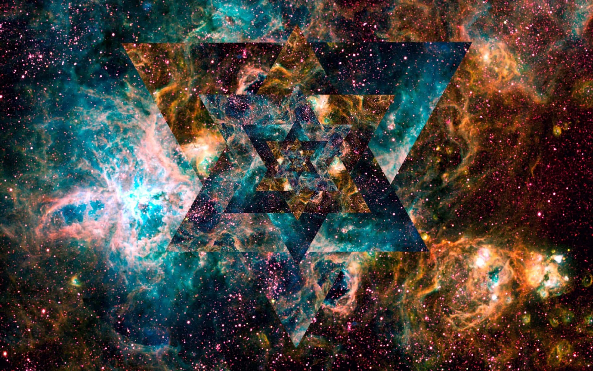 Experience The Infinite Beauty Of The Trippy Galaxy Background