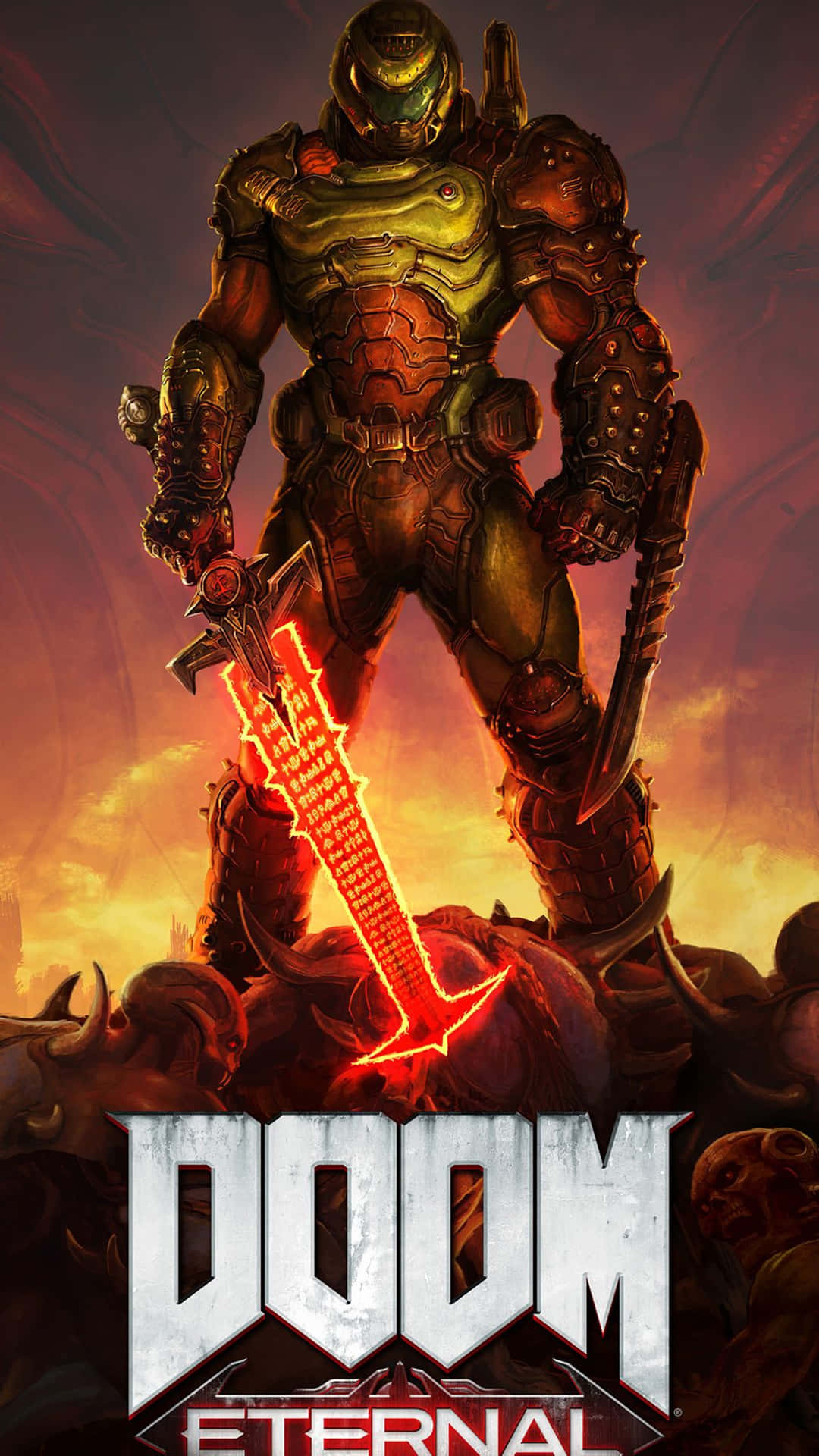 Experience The Intense Action And Heart-pumping Adventure Of Doom Eternal In Breathtaking, 4k Background