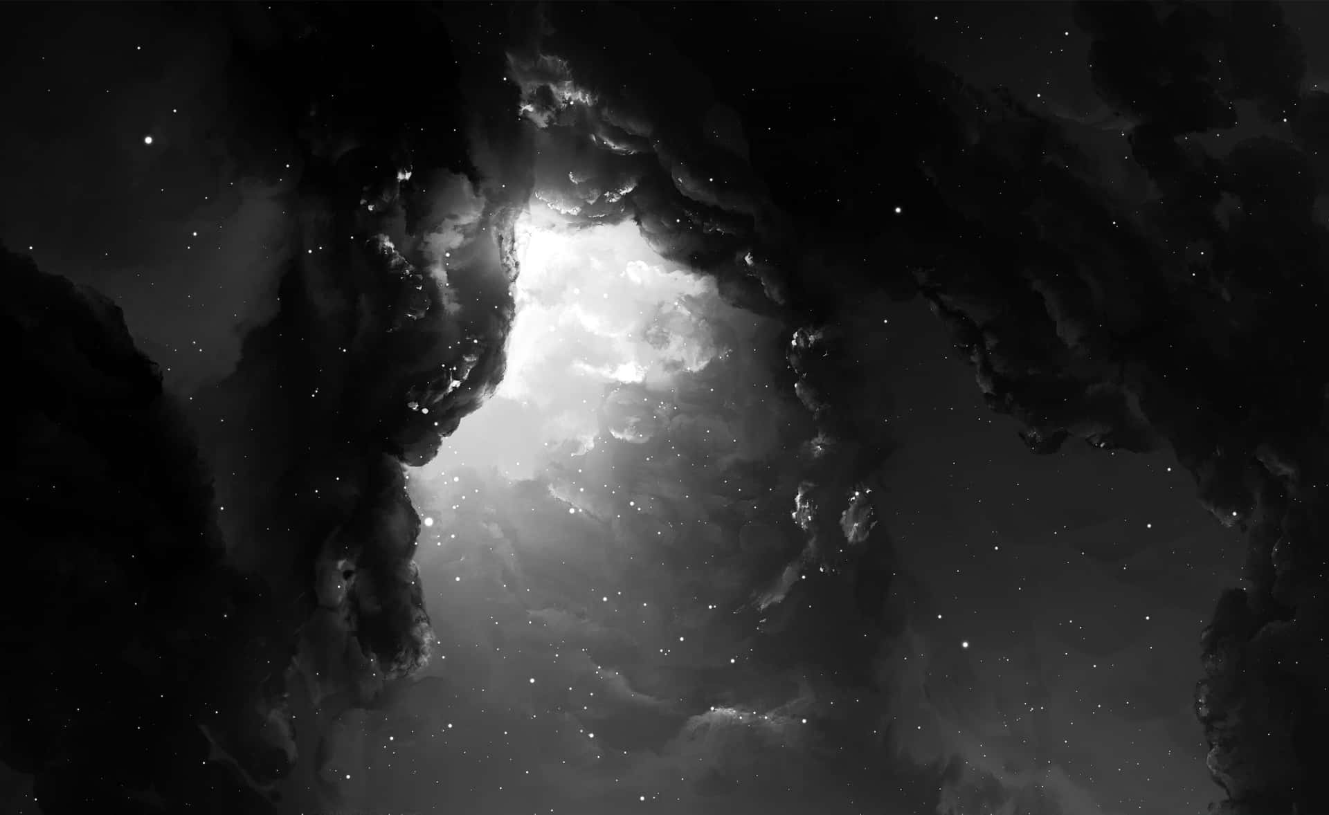 Experience The Limitless Infinity Of A Vast Midnight Sea In Black Space 4k! Background