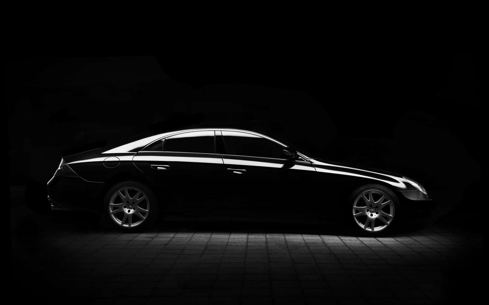 Experience The Luxury Of Mercedes In Black Background