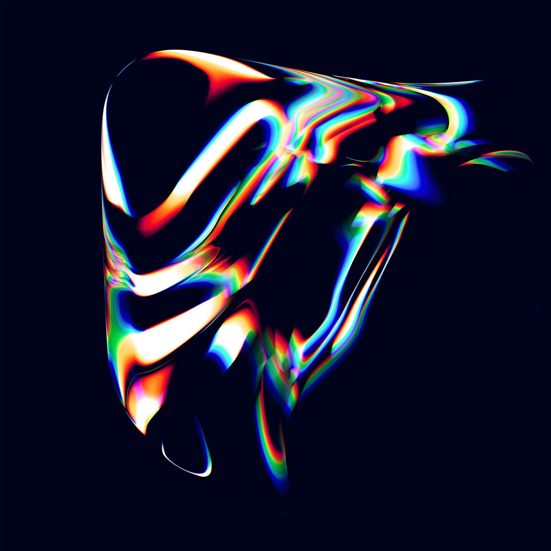 Experience The Magic Of A Black Rainbow Background