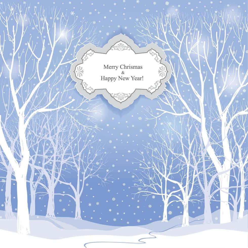 Experience The Magic Of A Christmas Winter Wonderland Background