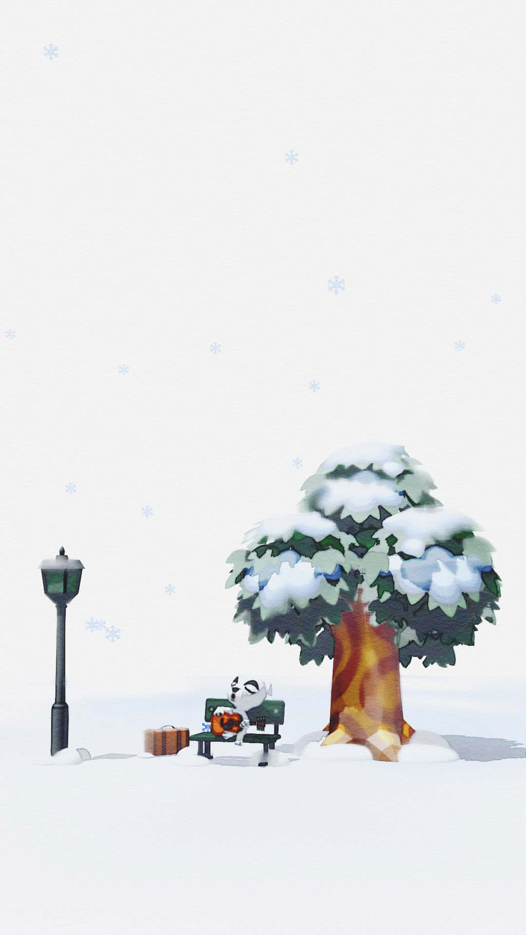 'experience The Magic Of Animal Crossing Winter' Background