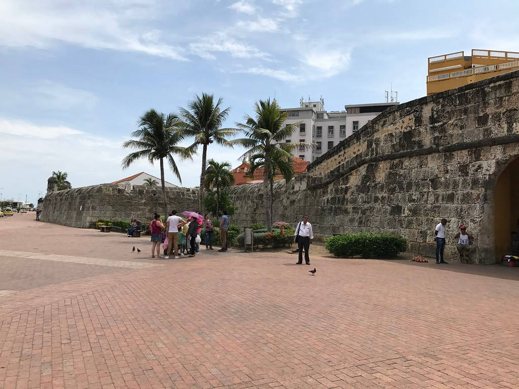 Experience The Magic Of Cartagena's Ancient Wall Background