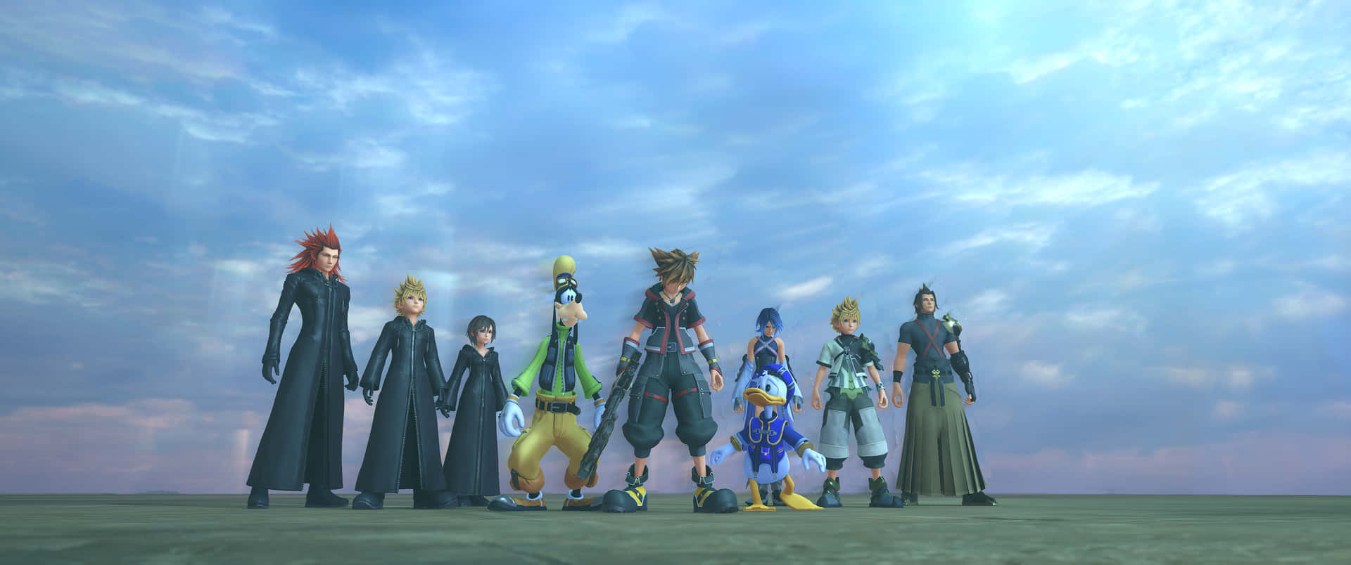 Experience The Magic Of Kingdom Hearts With Aqua Background