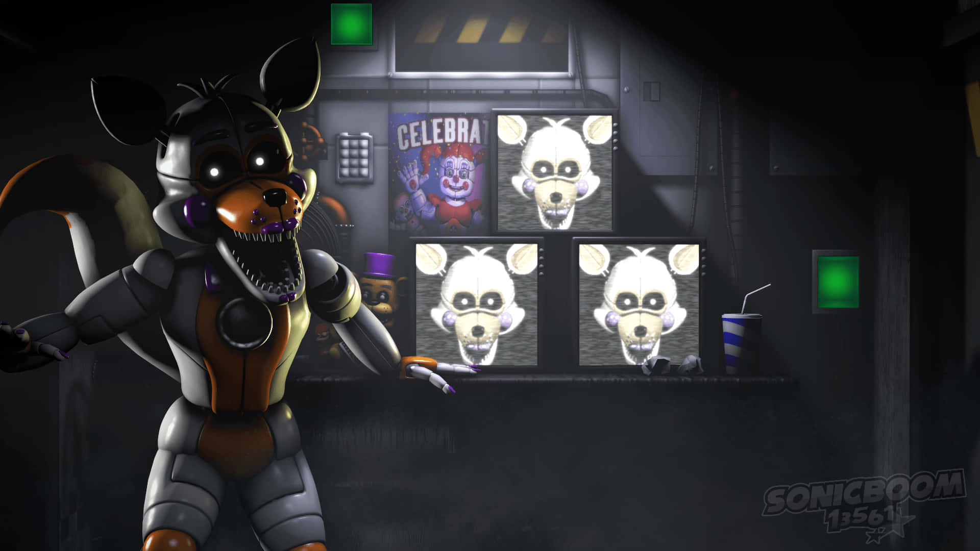Experience The Magic Of Lolbit With Its Bright Colors And Vibrant Wildlife. Background