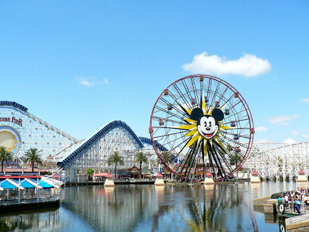 Experience The Magic Of Pixar Pier In Anaheim Background