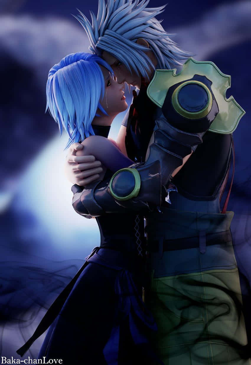 Experience The Magic Of The Kingdom Hearts Series With Aqua Background