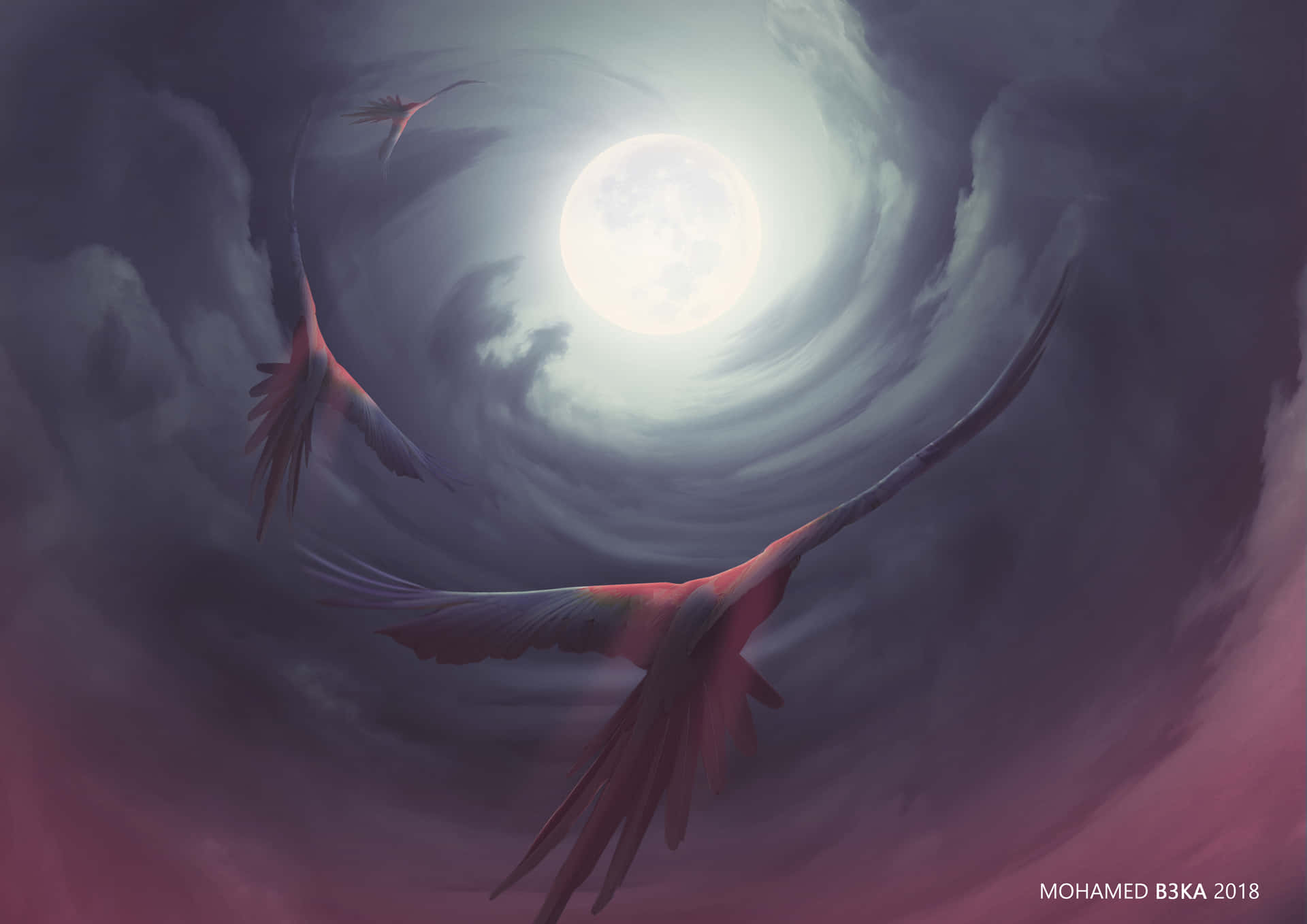 Experience The Magic Of The Moon Background