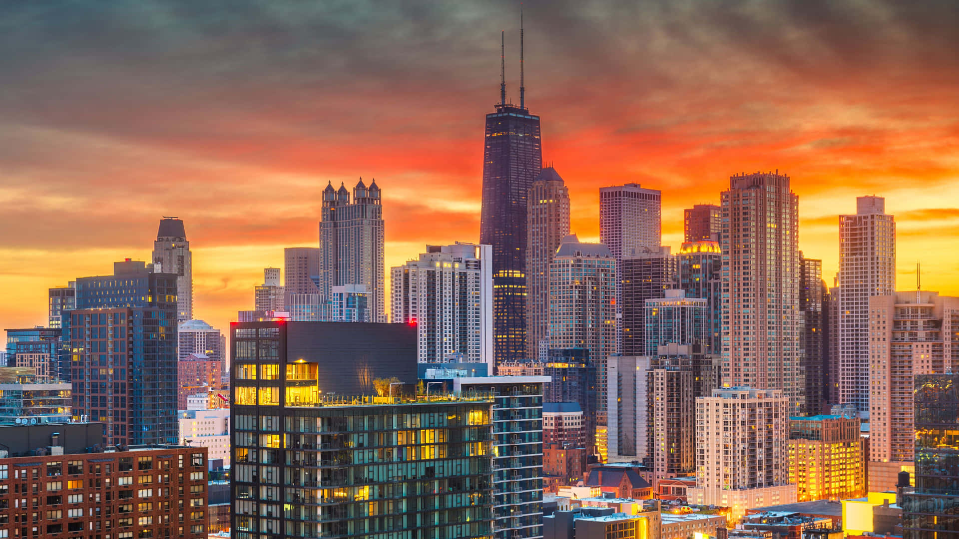 Experience The Magnificent Views Of Chicago In 4k Ultra Hd Background
