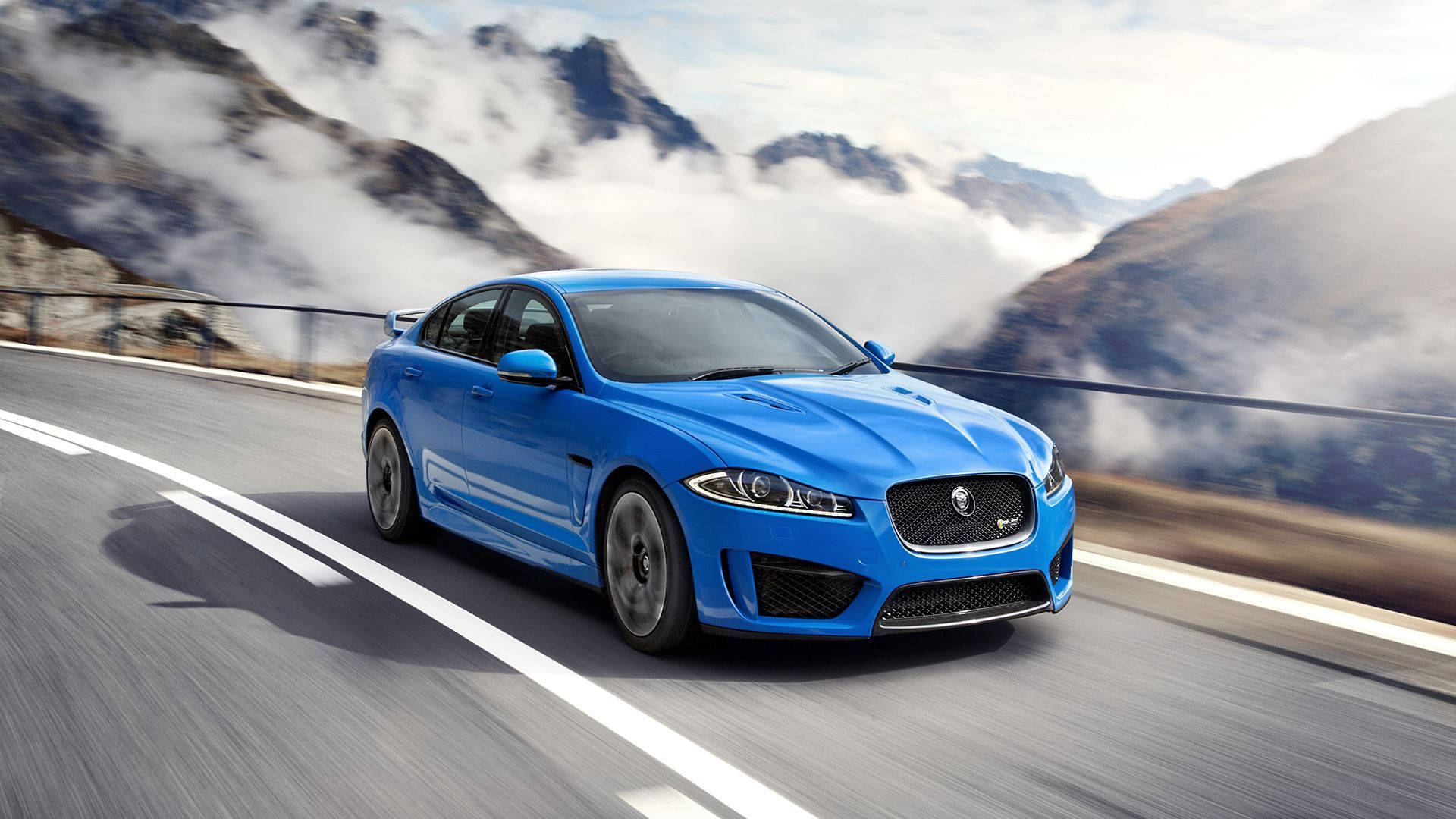 Experience The Majesty Of The Wild In A Blue Jaguar Background