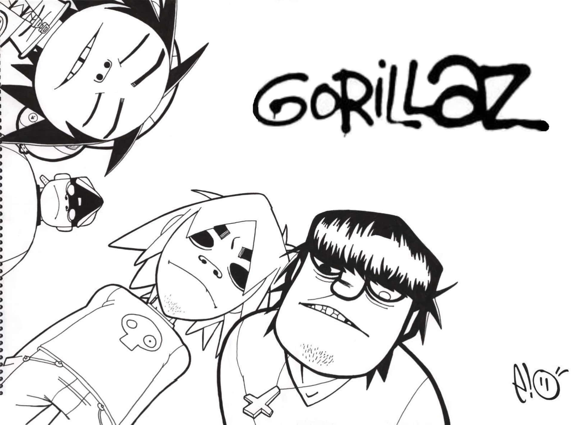 Experience The Masterfully Created Virtual World Of Gorillaz In 4k Background