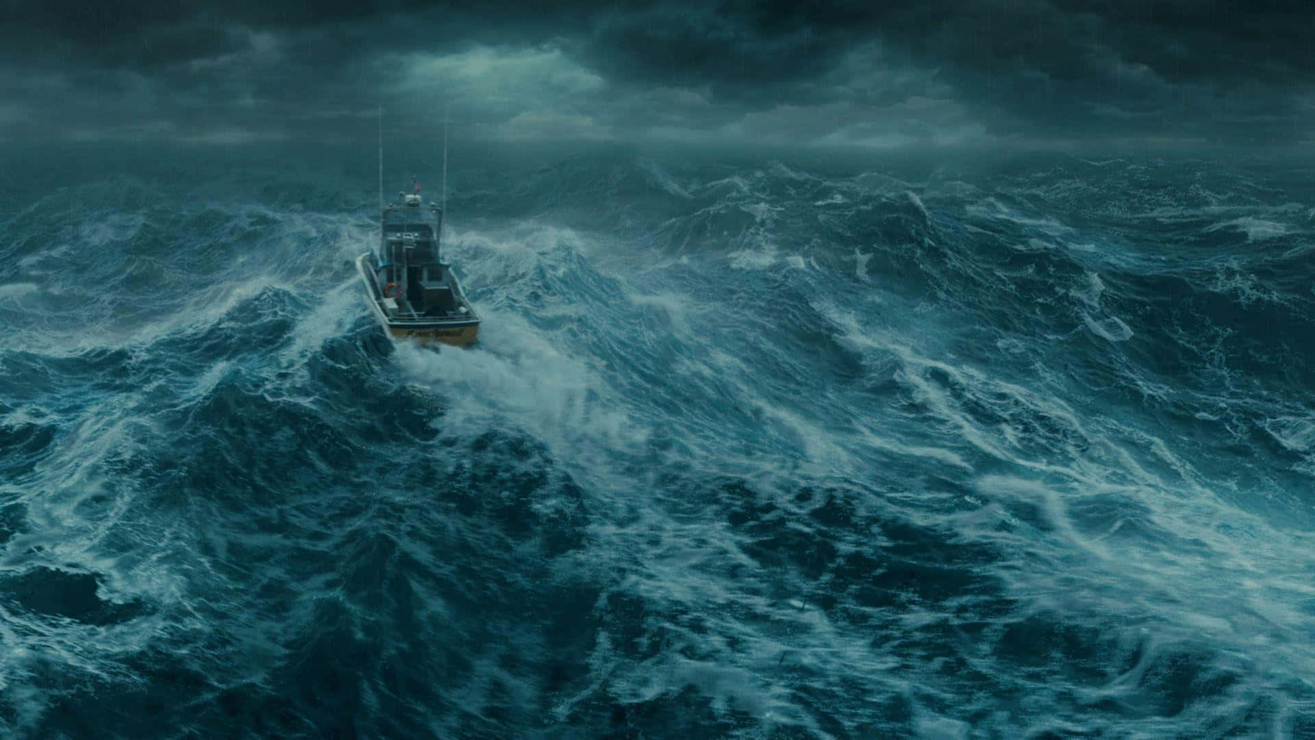 Experience The Power Of An Ocean Storm Background