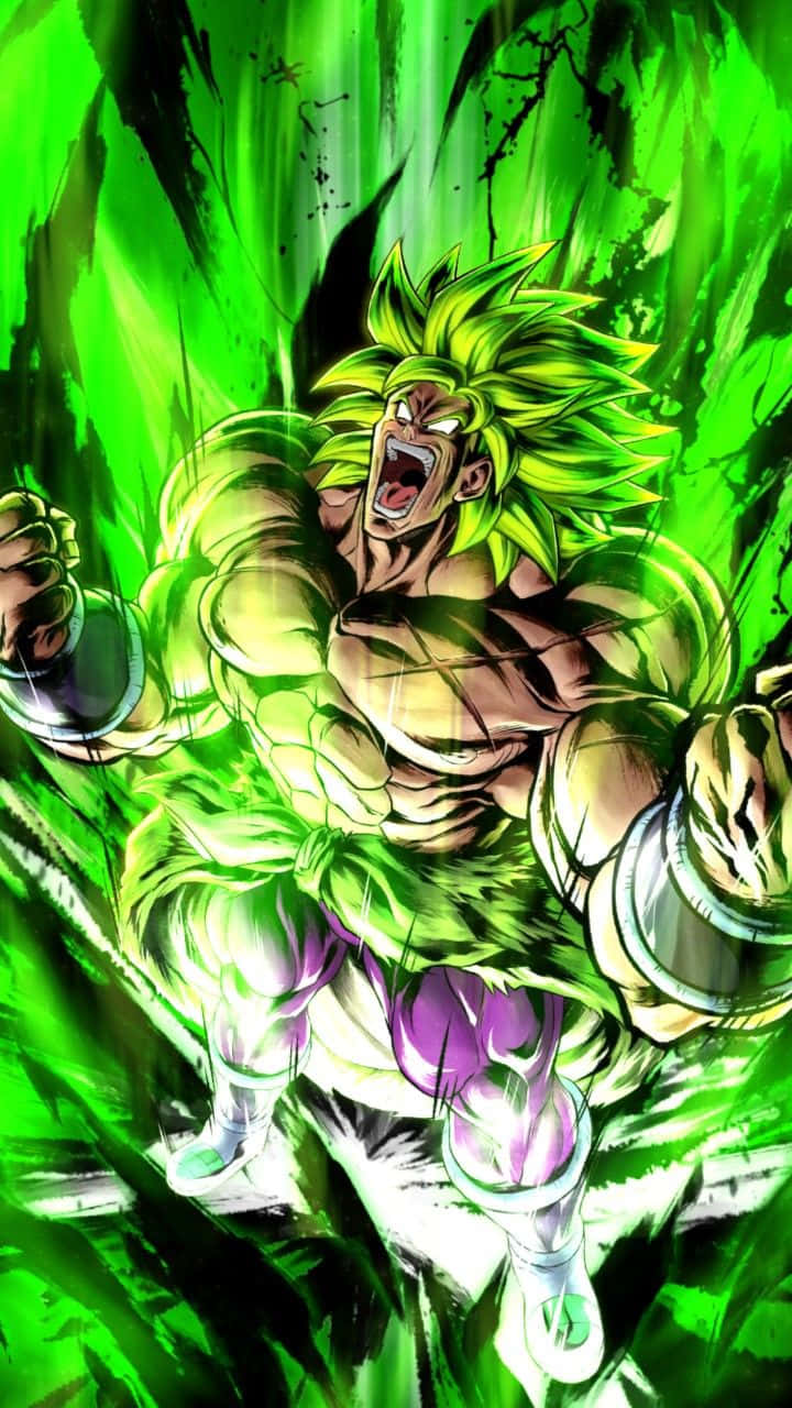 Experience The Power Of Broly With The Ultra-modern Iphone! Background