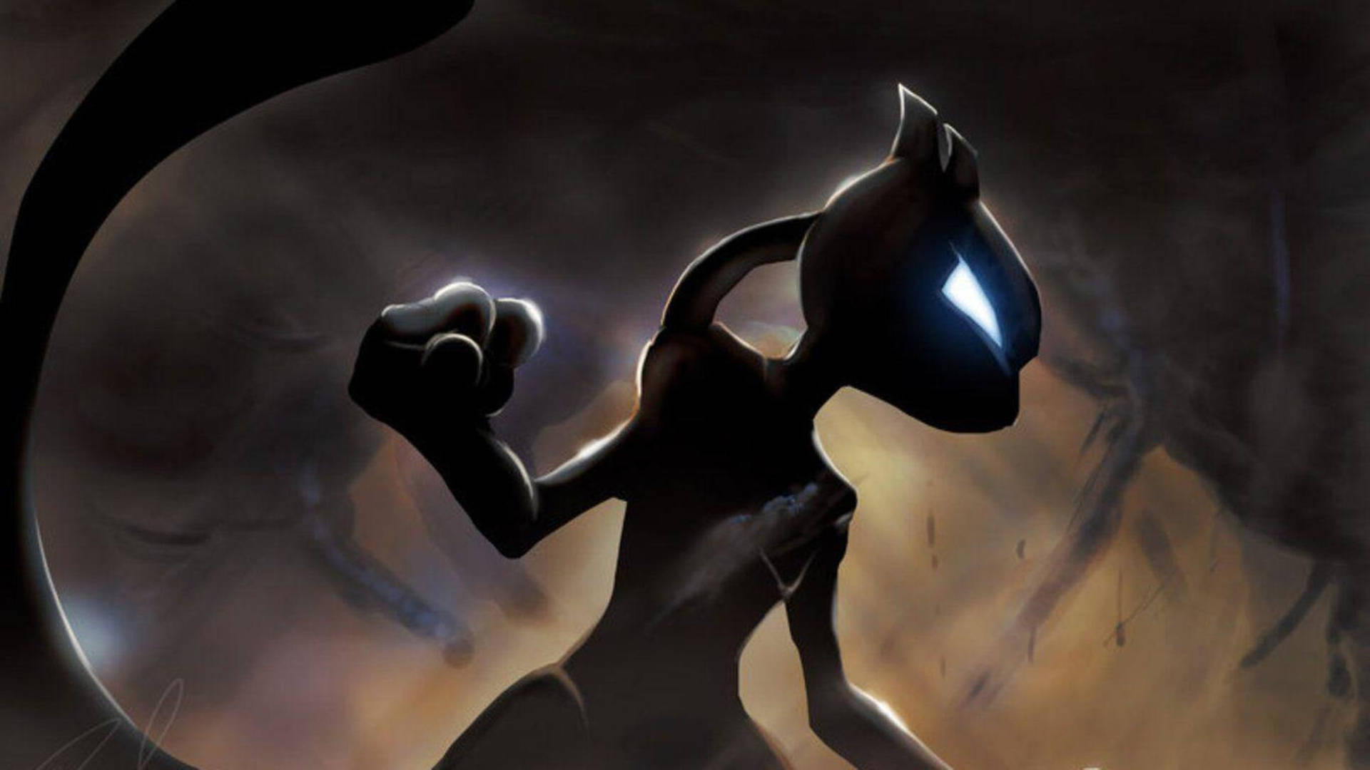 Experience The Power Of Mewtwo Background