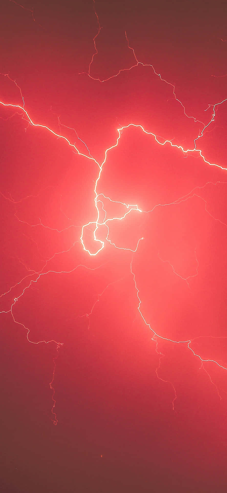 Experience The Power Of Red Lightning Background