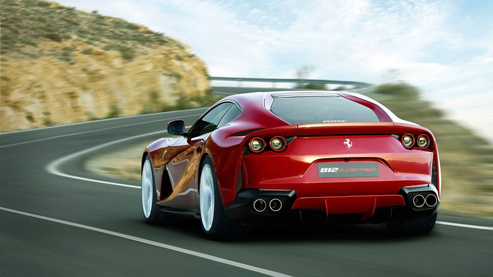 Experience The Power Of The Ferrari 812 Superfast Background