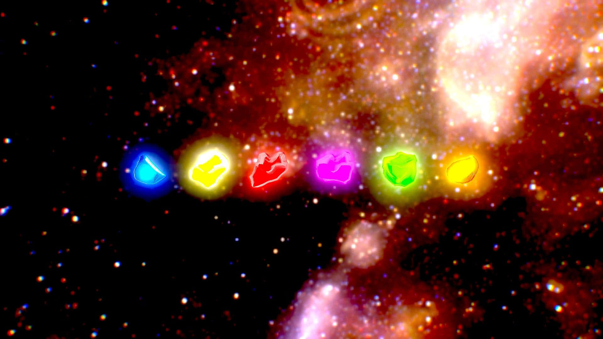 Experience The Power Of The Infinity Stones Background