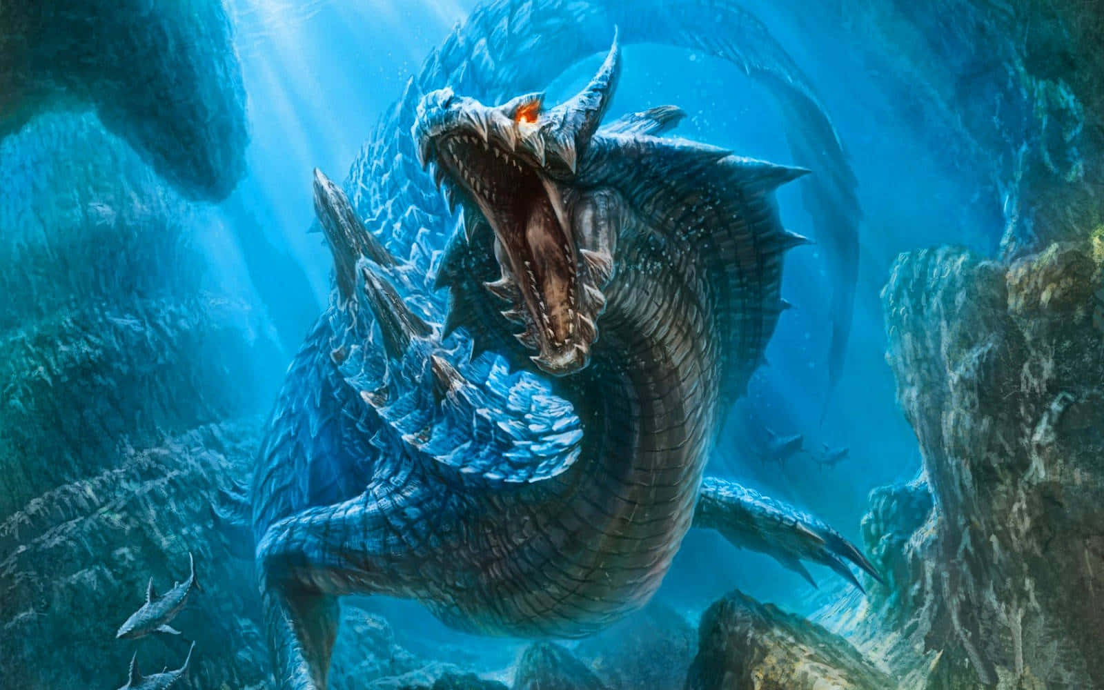 Experience The Power Of The Mystical Dragon Background