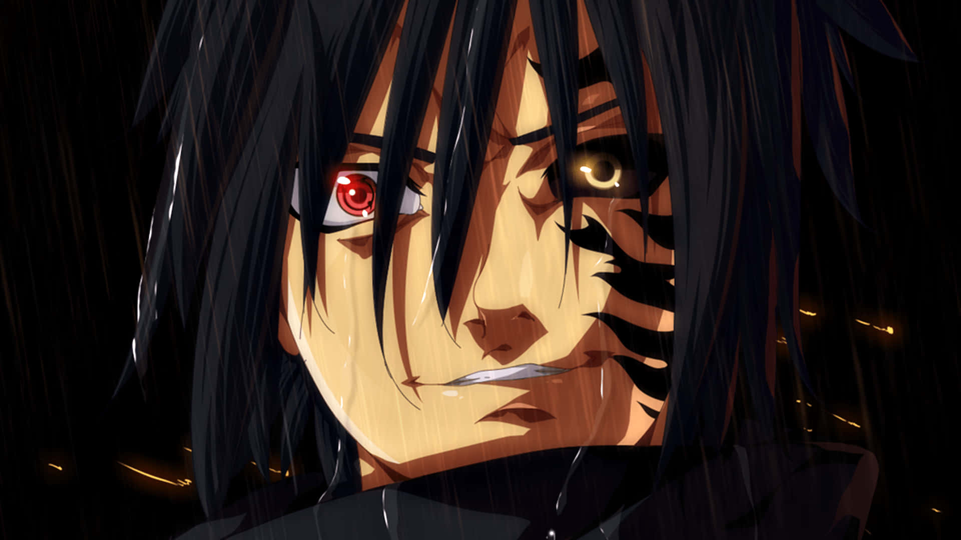 Experience The Power Of The “sasuke Curse” Background