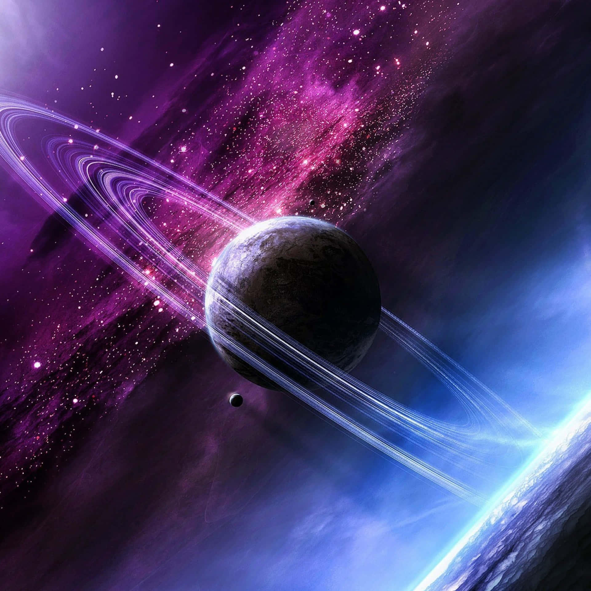 Experience The Profound Beauty Of Space Through The Ipad Background