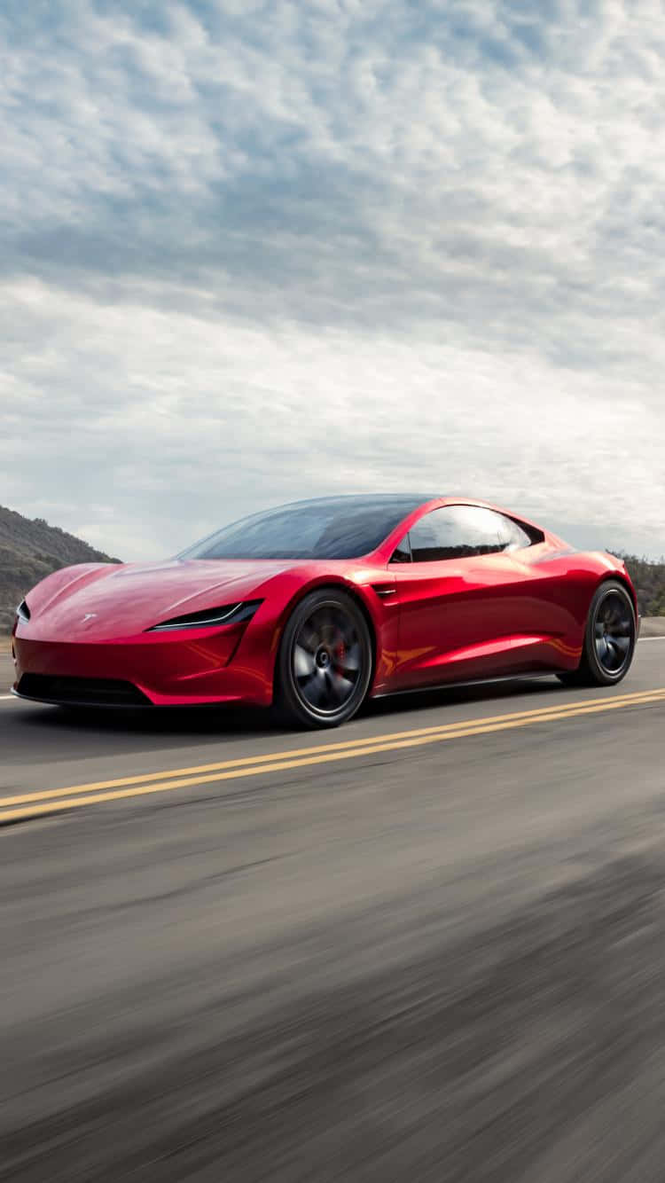 Experience The Remakable Innovation Of Tesla With The New Iphone Background