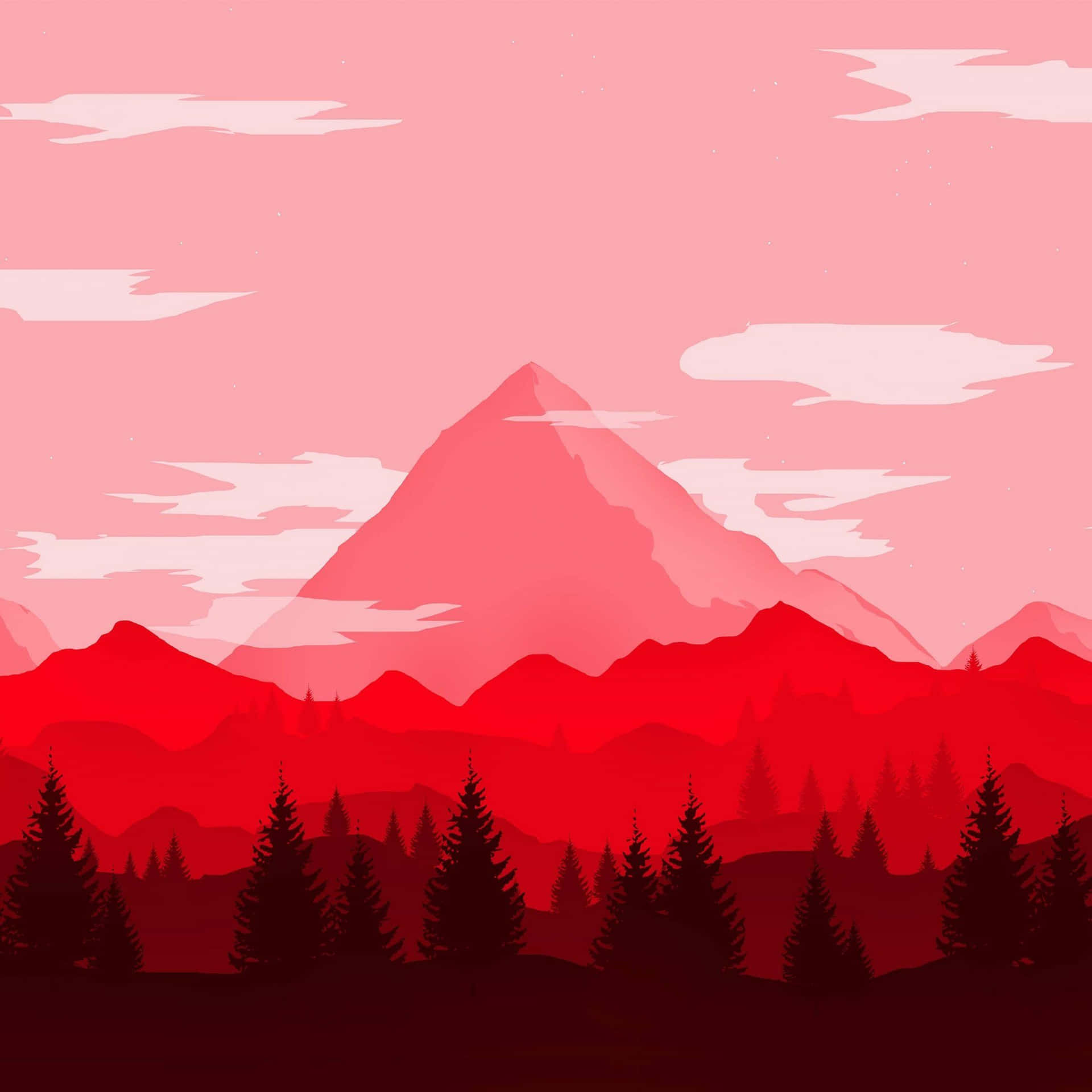 Experience The Serenity Of The Majestic Mountain Range Background