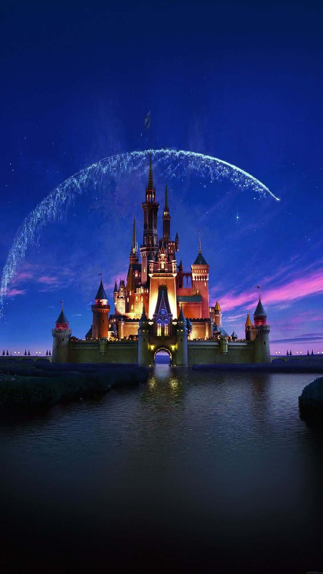 Experience The Splendor Of Disney World With An Iphone Background