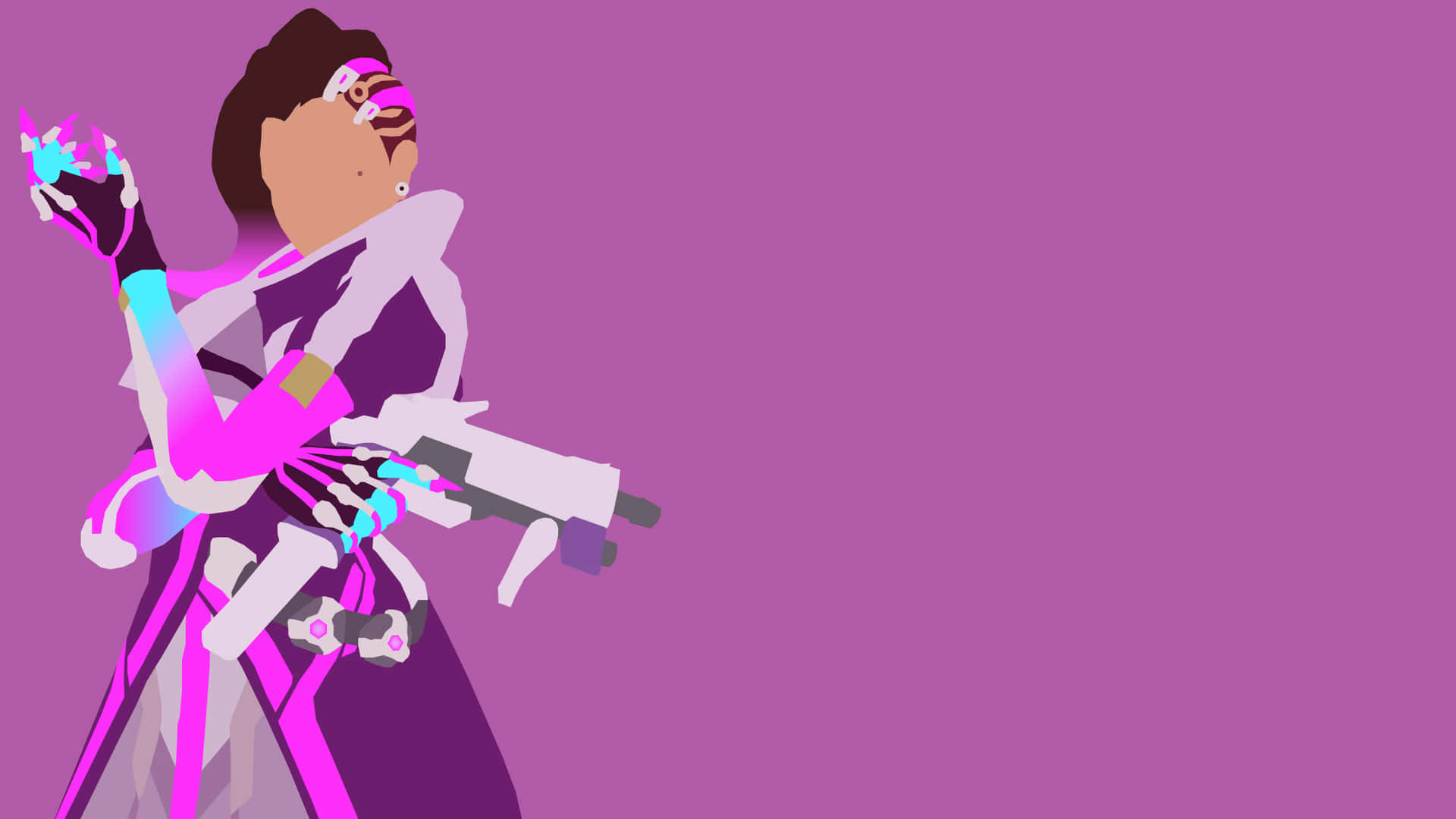 Experience The Thrill And Thrill Of Overwatch Minimalist Background