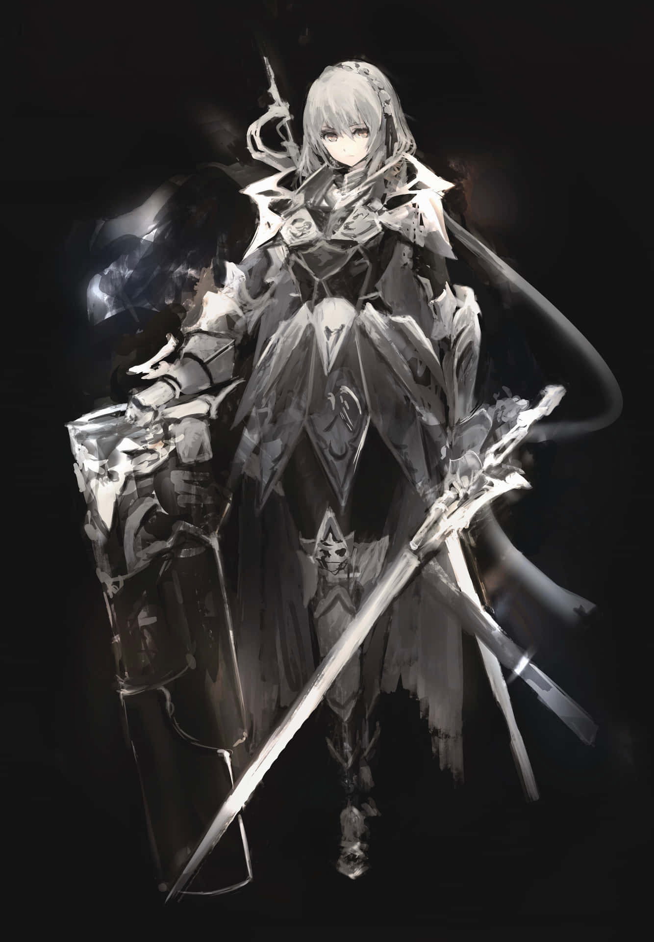 Experience The Thrill Of Anime White! Background