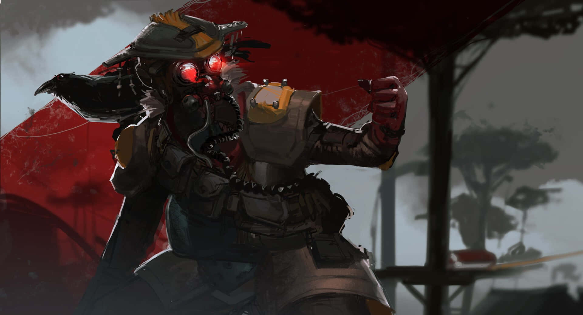 Experience The Thrill Of Battle With Apex Legends Bloodhound Background