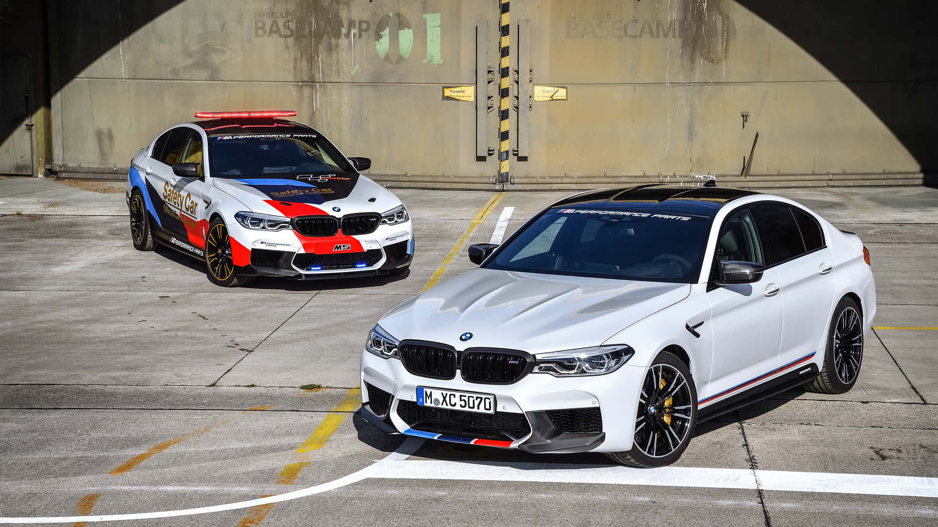 Experience The Thrill Of Driving A Bmw M5 Background