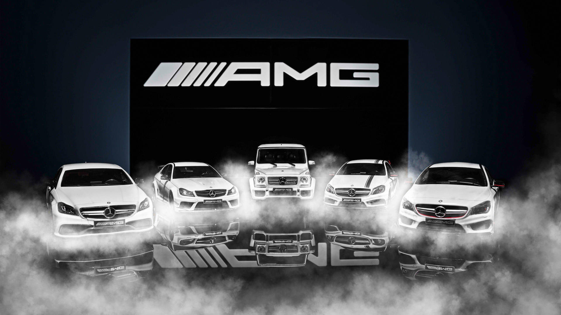 Experience The Thrill Of Driving In A Mercedes-benz Amg Background