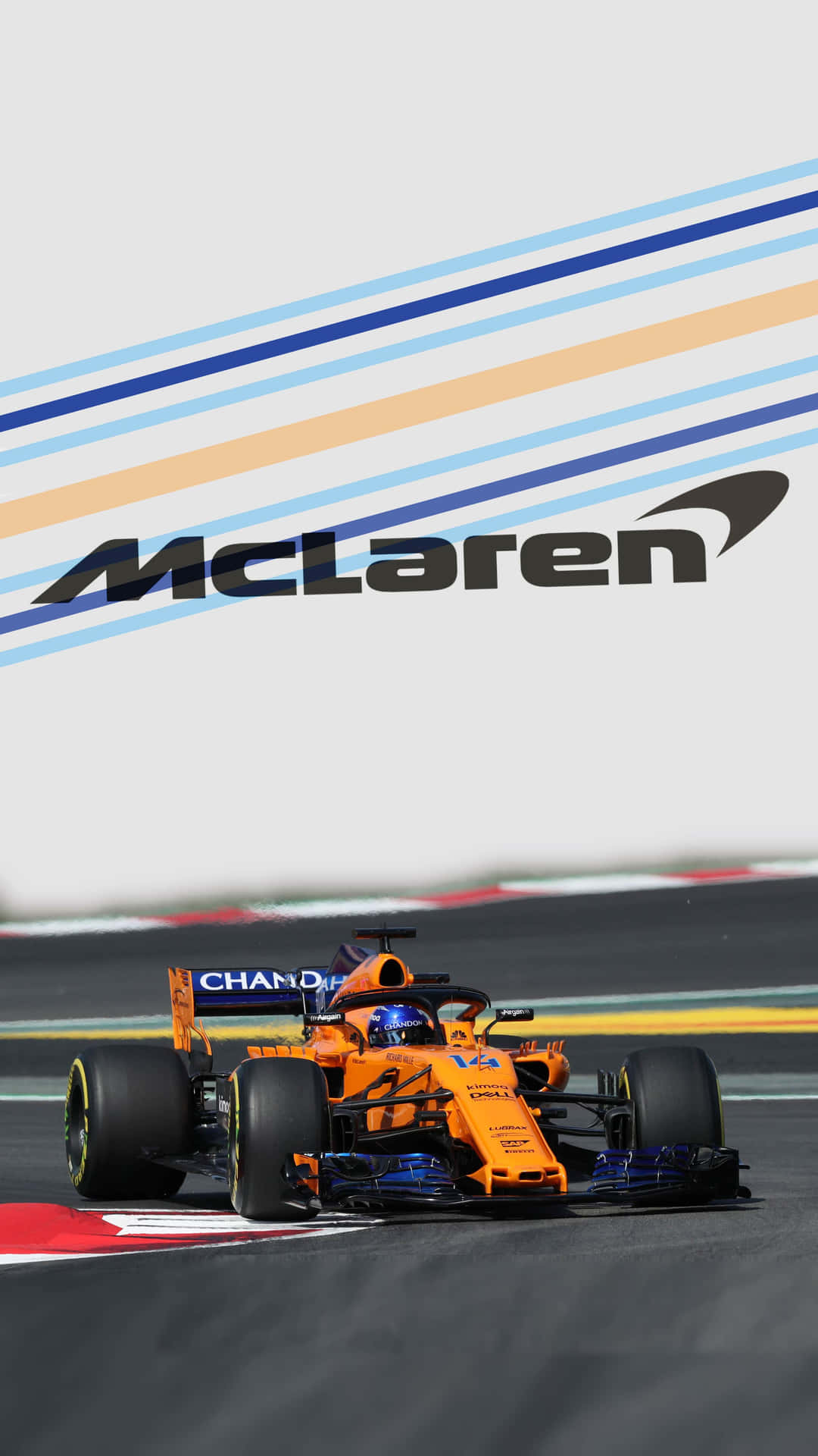 Experience The Thrill Of Formula 1 With The World-class Mclaren Race Car Background