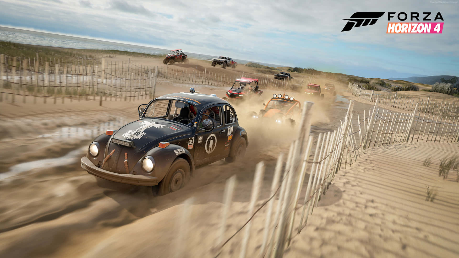 Experience The Thrill Of Racing With Forza Background