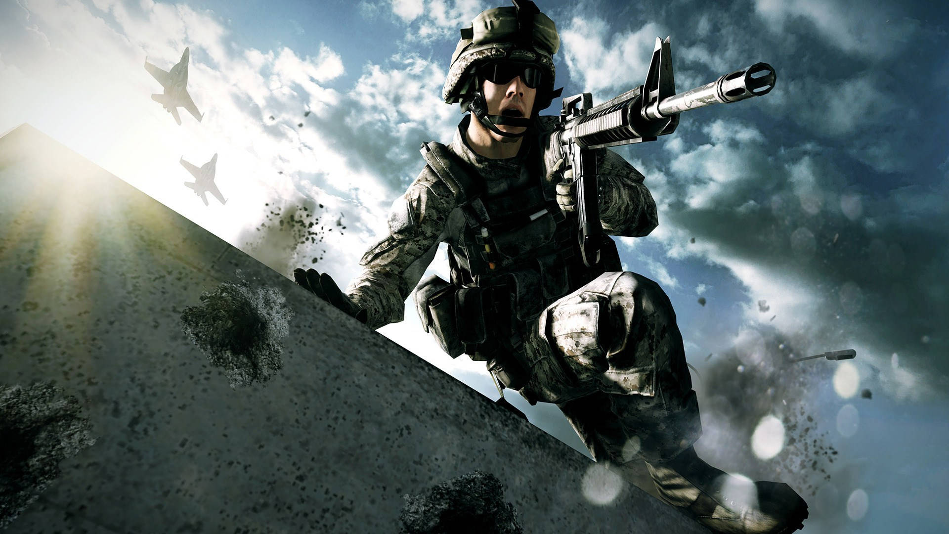 Experience The Thrill Of War With Cool Battlefield 3 Background