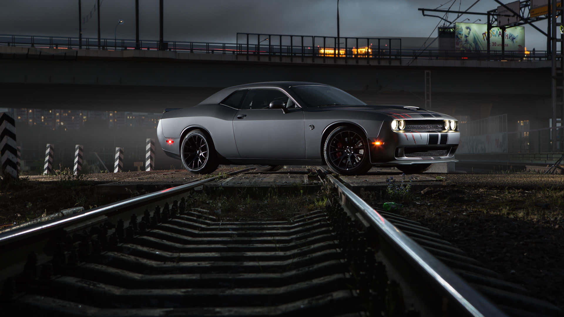 Experience The Thrill That Comes With Driving The Dodge Hellcat Background
