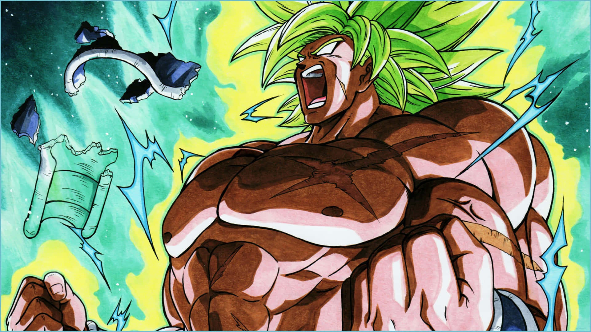 Experience The Ultimate Battle In 4k With Broly Background