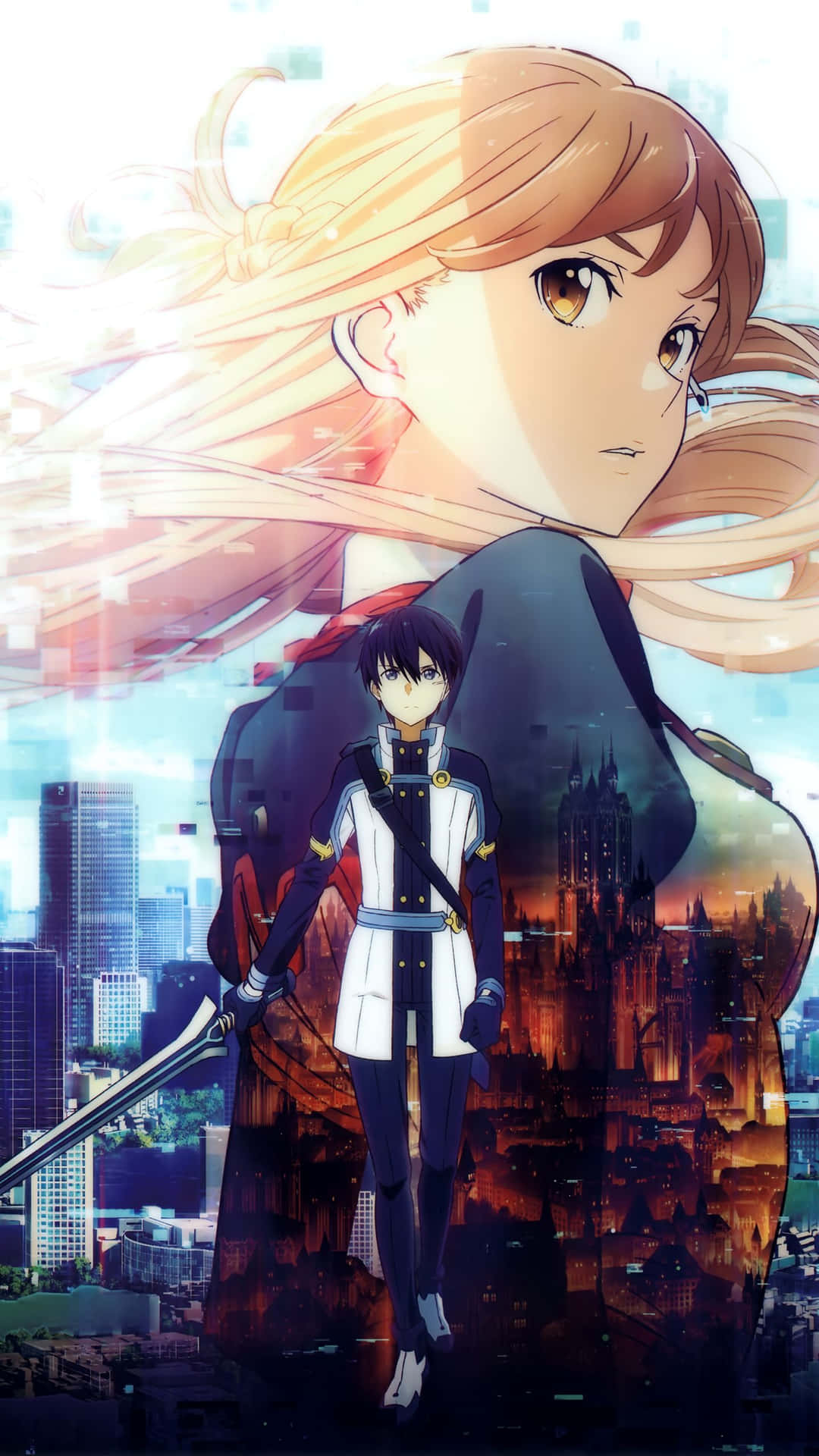 Experience The Virtual World Of Sword Art Online On Your Iphone Background
